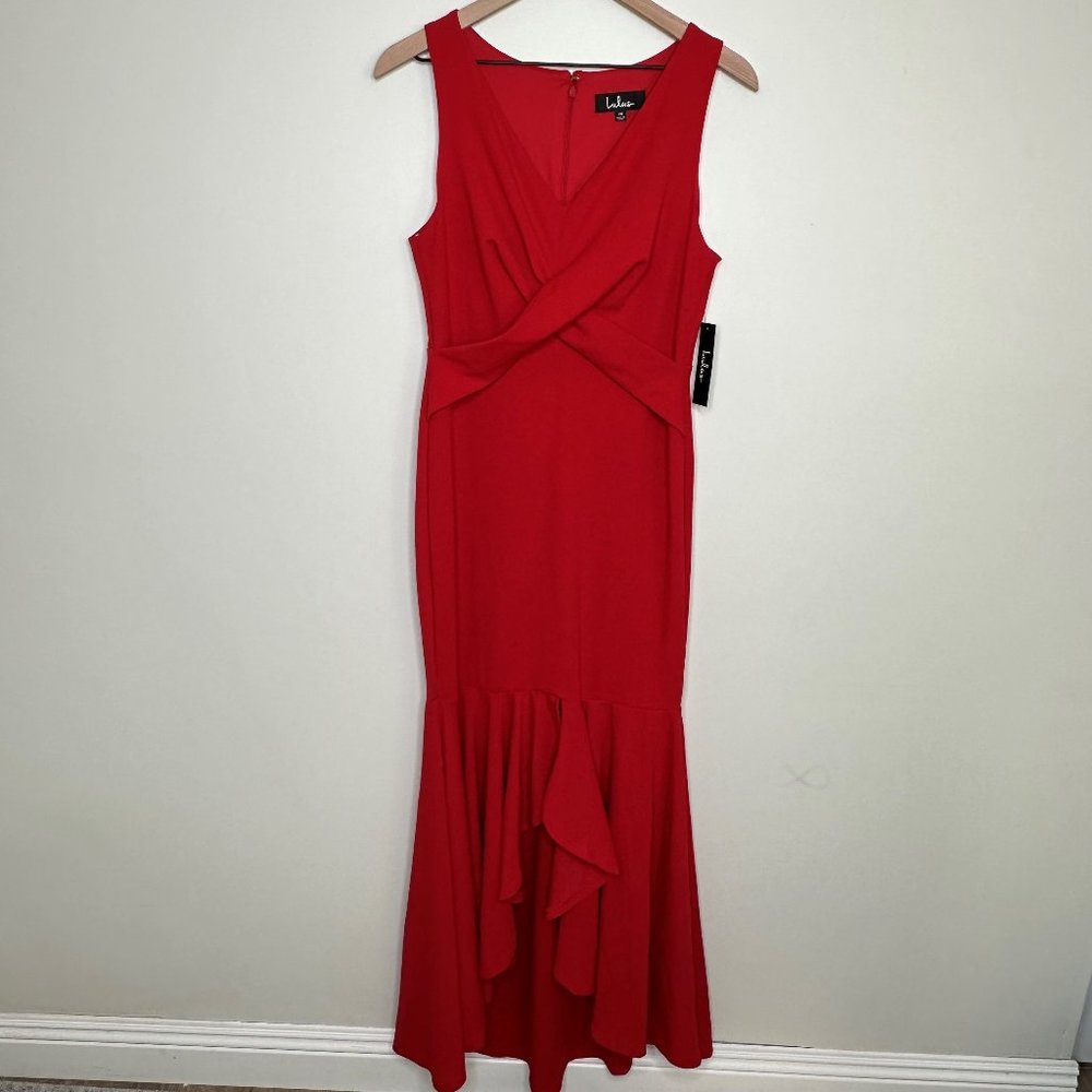 Lulu's Red Maxi Dress - Picture 3 of 8